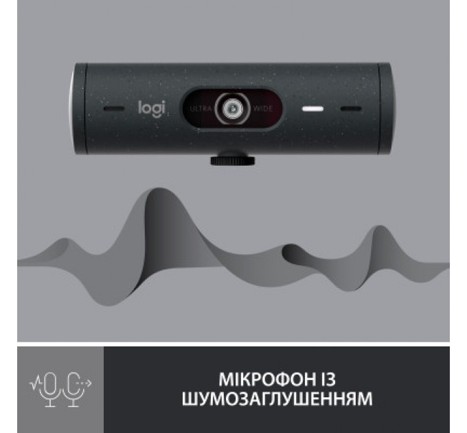 Logitech Веб-камера Logitech Brio 500 Graphite (960-001422)