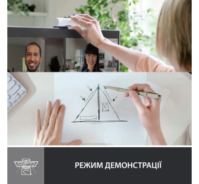 Logitech Веб-камера Logitech Brio 500 Off-White (960-001428)