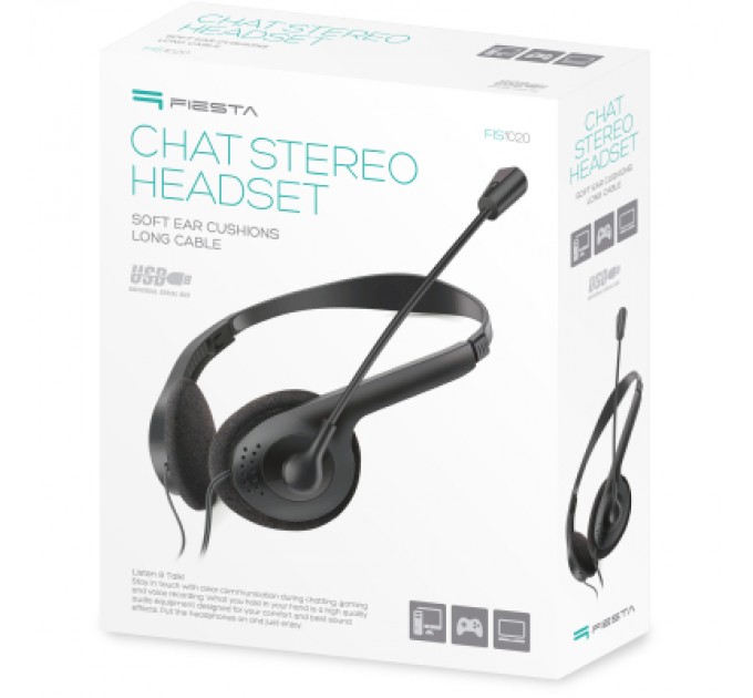 Fiesta Навушники Fiesta Mic FIS1020 Stereo USB (FIS1020)