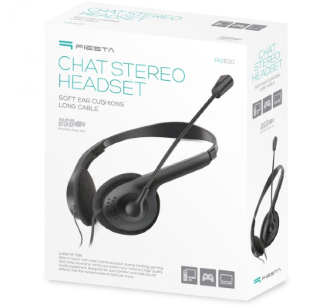 Fiesta Навушники Fiesta Mic FIS1020 Stereo USB (FIS1020)