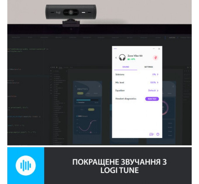Logitech Навушники Logitech Zone Vibe 100 Wireless Graphite (981-001213)