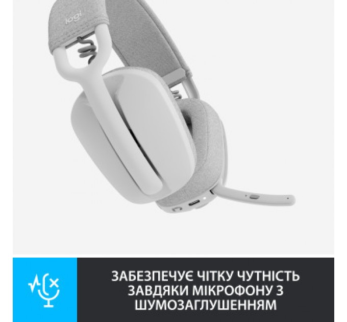 Logitech Навушники Logitech Zone Vibe 100 Wireless Off-White (981-001219)