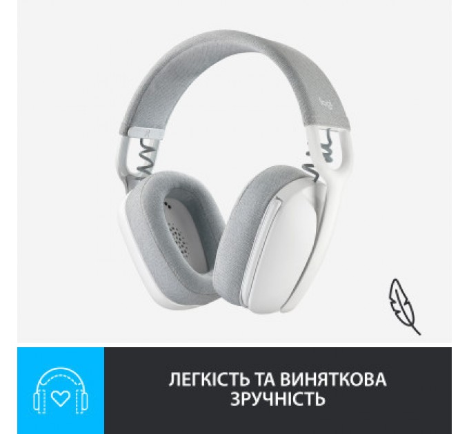 Logitech Навушники Logitech Zone Vibe 100 Wireless Off-White (981-001219)