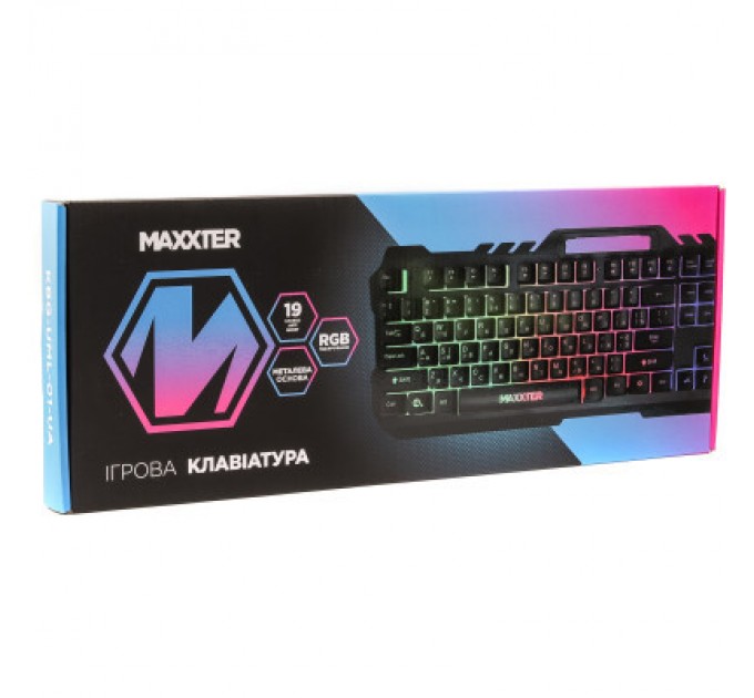 Maxxter Клавіатура Maxxter KBG-UML-01-UA USB Black (KBG-UML-01-UA)
