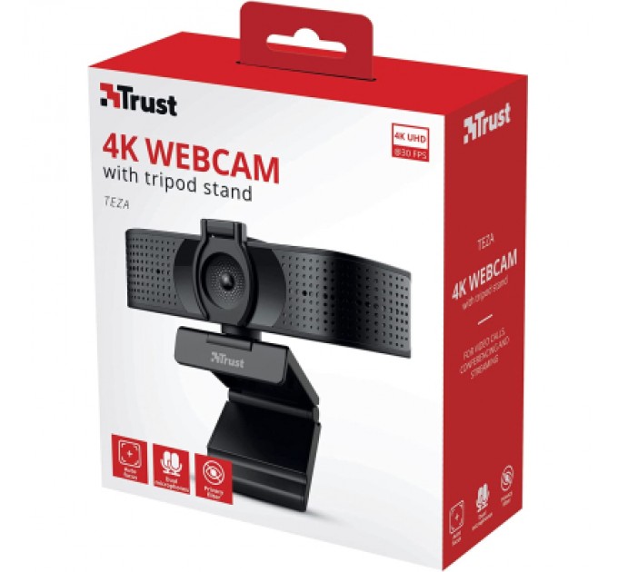 Trust Веб-камера Trust Teza 4K Ultra HD Black (24280)