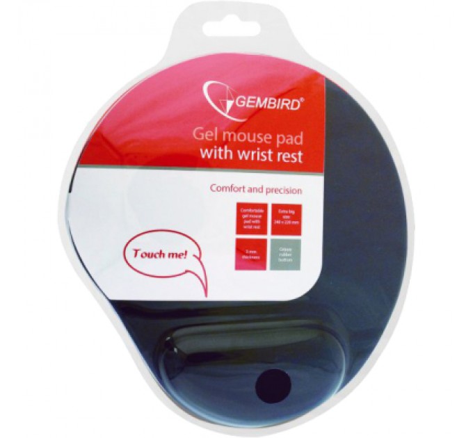 Gembird Килимок для мишки Gembird MP-GEL-BK