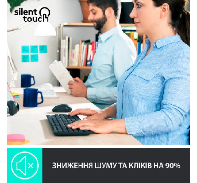 Logitech Комплект Logitech MK295 Silent UA Graphite (920-009800)