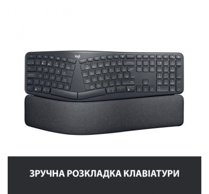 Logitech Клавіатура Logitech ERGO K860 Bluetooth/Wireless UA Black (920-010108)