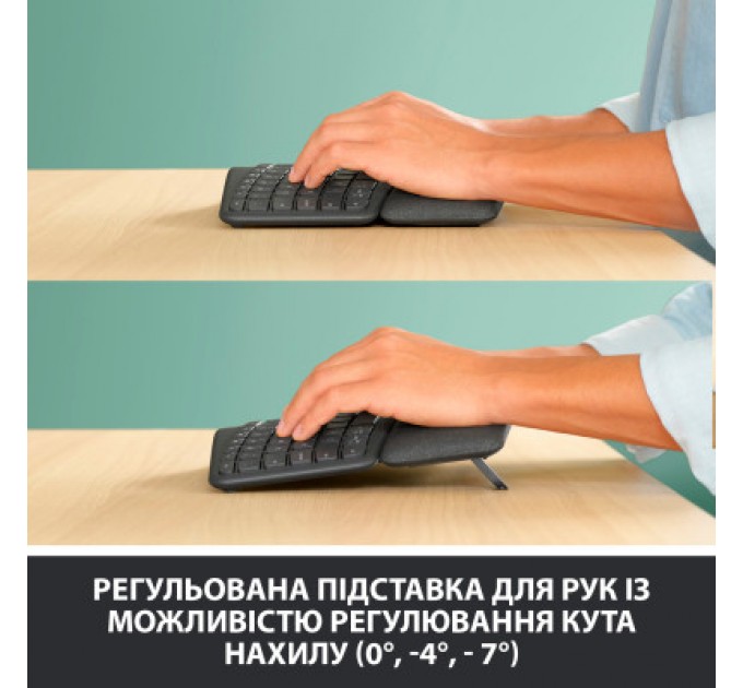 Logitech Клавіатура Logitech ERGO K860 Bluetooth/Wireless UA Black (920-010108)