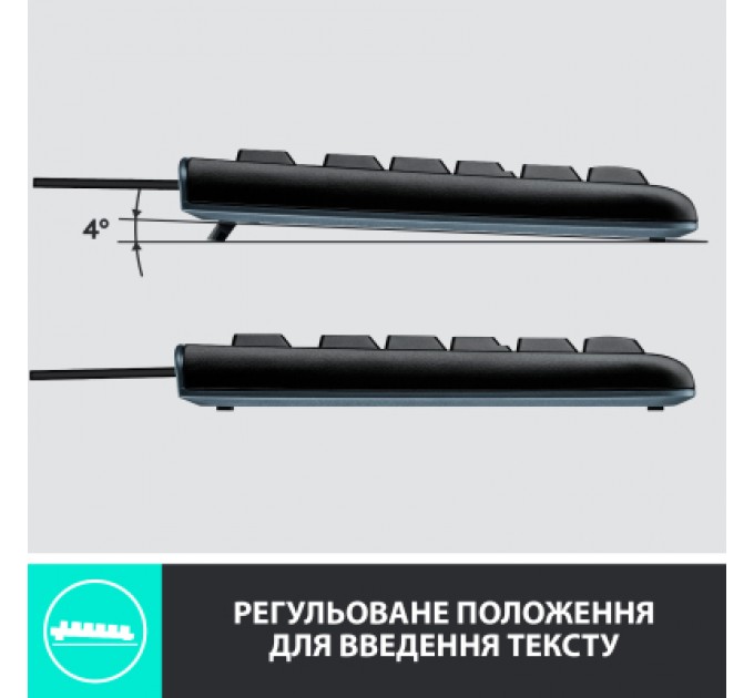 Logitech Комплект Logitech MK120 USB UA Black (920-002563)