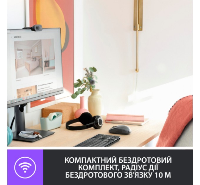 Logitech Комплект Logitech MK220 Wireless UA Black (920-003168)