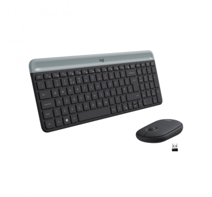 Logitech Комплект Logitech MK470 Slim Wireless UA Graphite (920-009204)