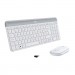 Logitech Комплект Logitech MK470 Slim Wireless UA Off-White (920-009205)