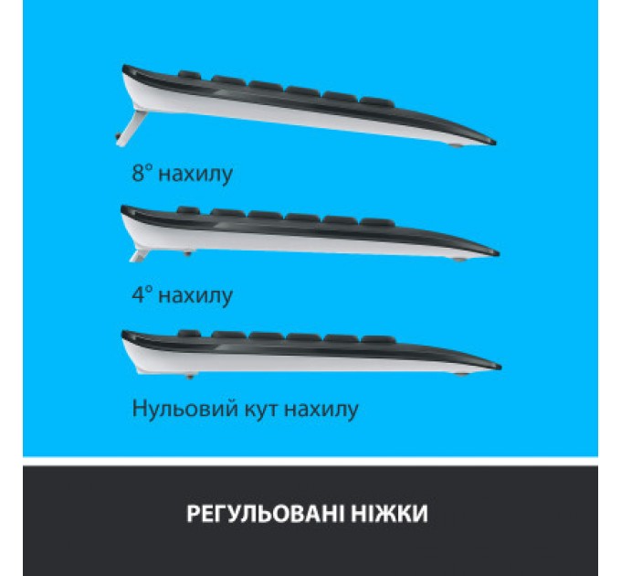 Logitech Комплект Logitech MK540 Advanced Wireless UA Black (920-008685)