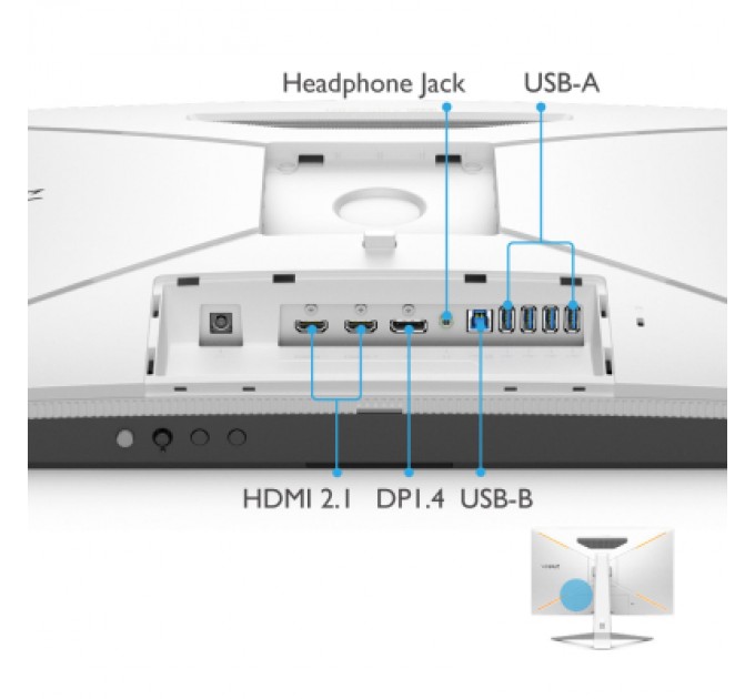 BenQ Монітор BenQ EX2710U WHITE (9H.LKTLA.TBE)