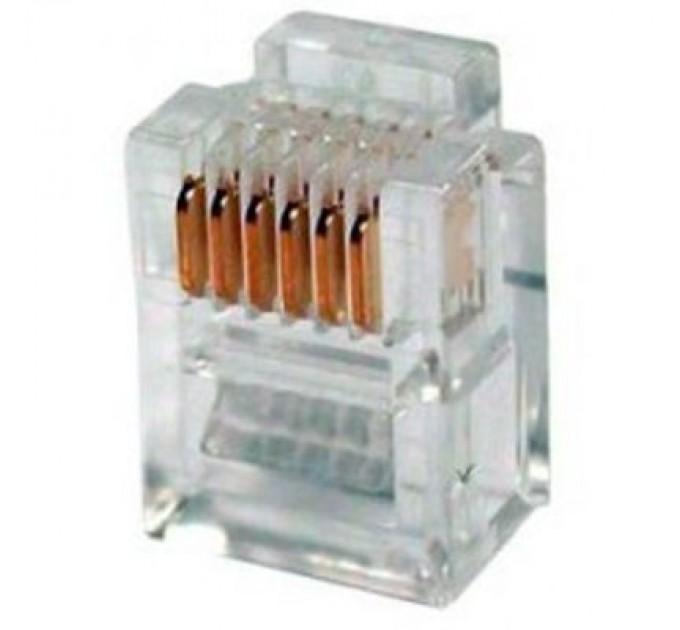 Eserver Конектор Eserver RJ12 6P6С, уп. 100шт (WT-6001D)