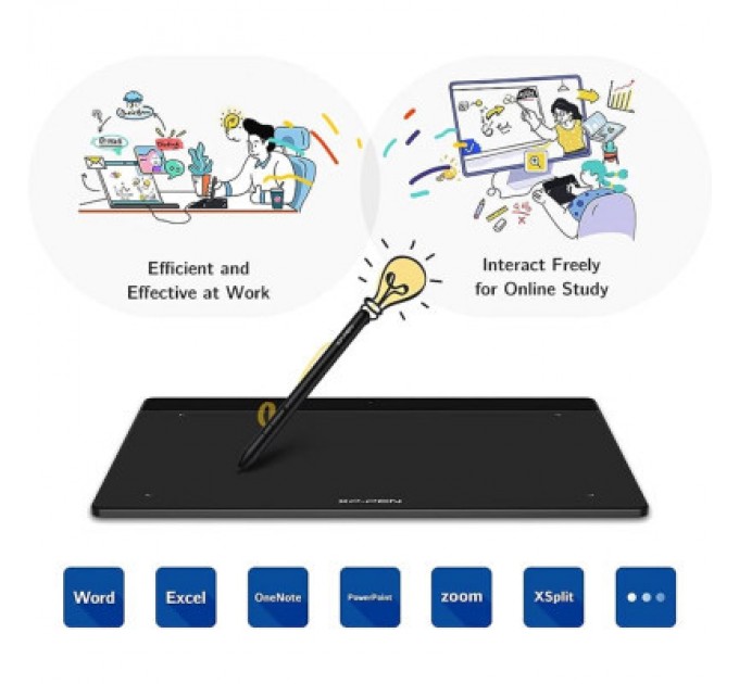 XP-Pen Графічний планшет XP-Pen Deco Fun Black (Deco Fun L_BK)