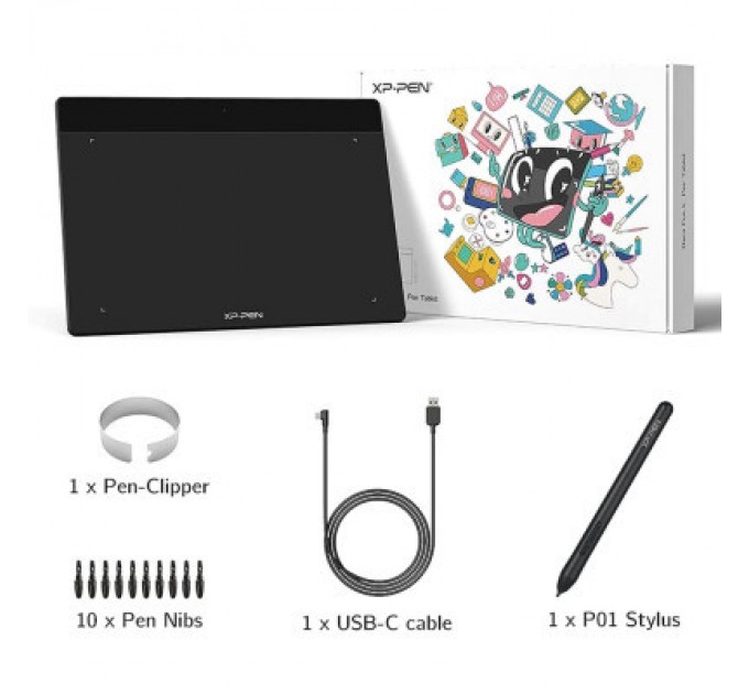 XP-Pen Графічний планшет XP-Pen Deco Fun L Pink (Deco Fun L_R)