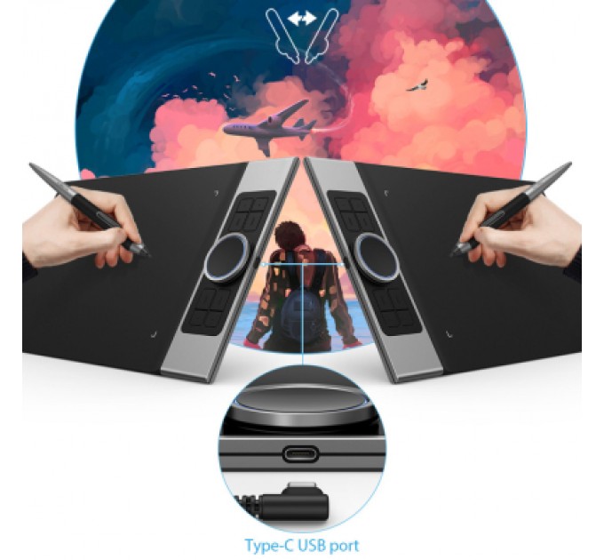 XP-Pen Графічний планшет XP-Pen Deco Pro Black (Deco Pro M)