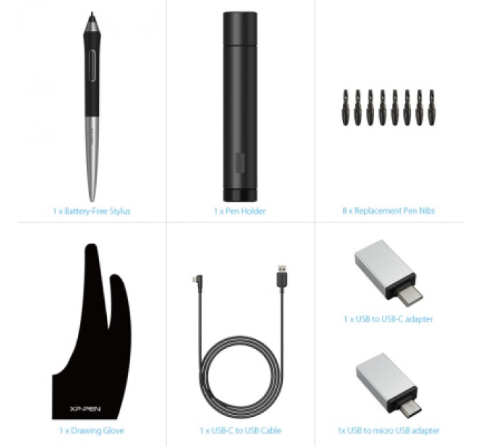 XP-Pen Графічний планшет XP-Pen Deco Pro Black (Deco Pro M)