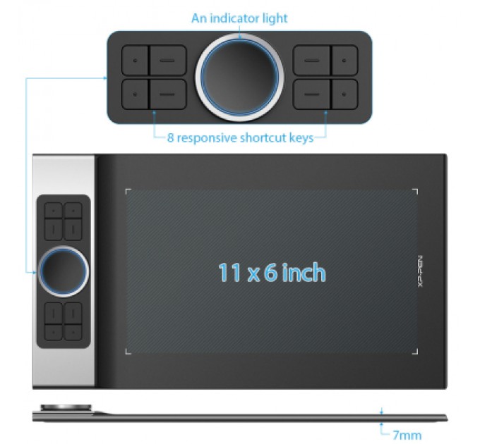 XP-Pen Графічний планшет XP-Pen Deco Pro Black (Deco Pro M)