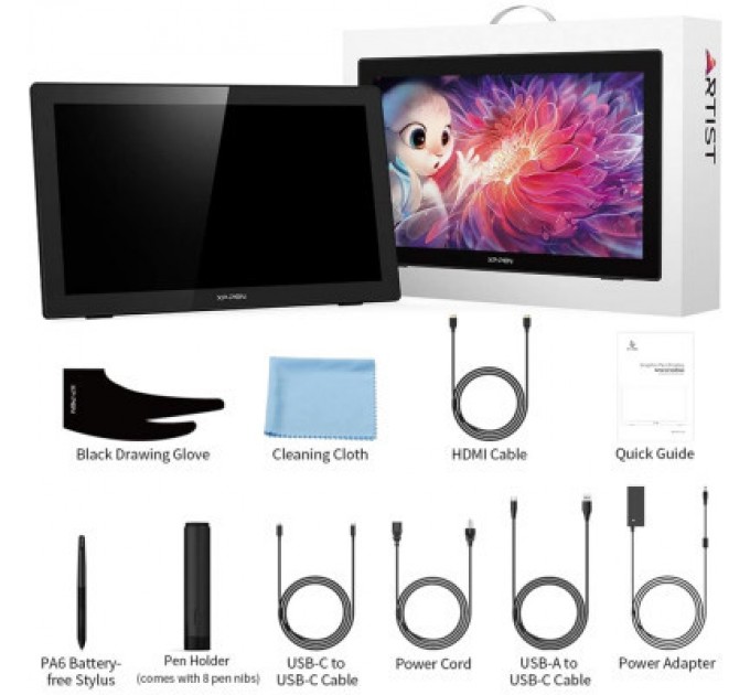 XP-Pen Планшет-монітор XP-Pen Artist 22 (2nd Generation) Black (ArtistCD220F_EU)