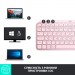 Logitech Клавіатура Logitech MX Keys Mini Wireless Illuminated UA Rose (920-010500)