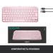 Logitech Клавіатура Logitech MX Keys Mini Wireless Illuminated UA Rose (920-010500)