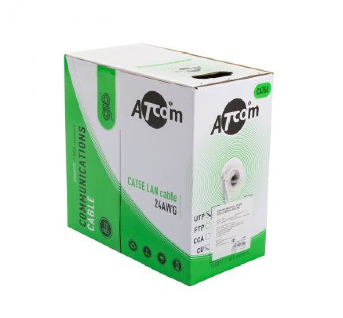 Atcom Кабель мережевий Atcom UTP 305м cat.5e Standart CCA (7944)