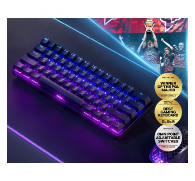 SteelSeries Клавіатура SteelSeries Apex Pro Mini Wireless UA Black (SS64842)