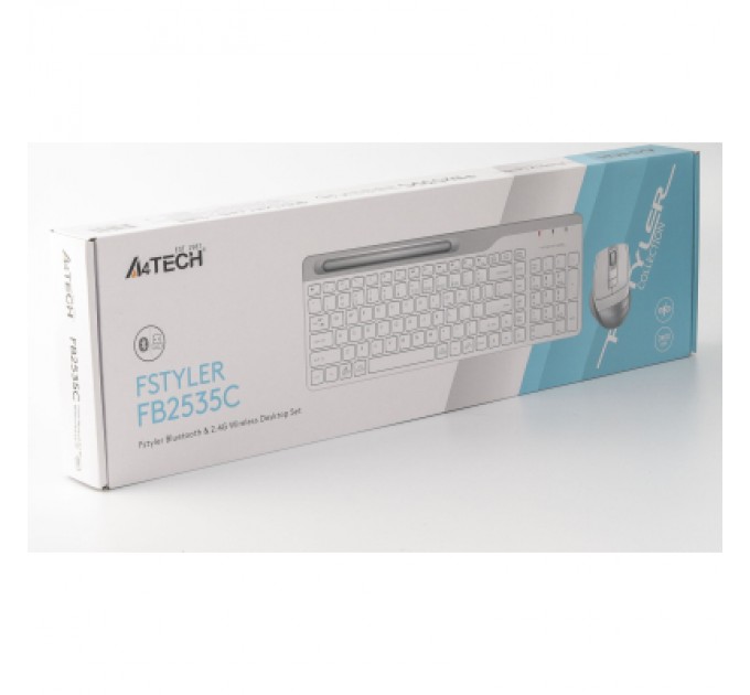 A4Tech Комплект A4Tech FB2535C Wireless/Bluetooth Icy White (FB2535C Icy White)