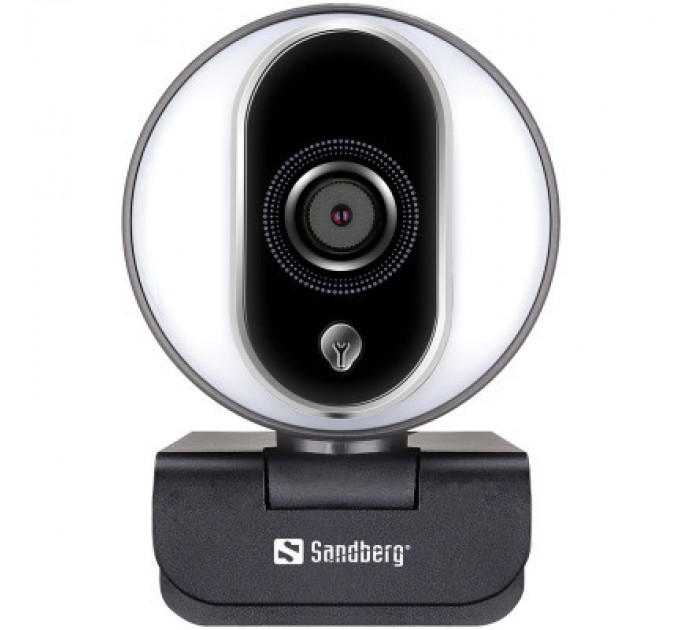 Sandberg Веб-камера Sandberg Streamer Webcam Pro Full HD Autofocus Ring Light Black (134-12)