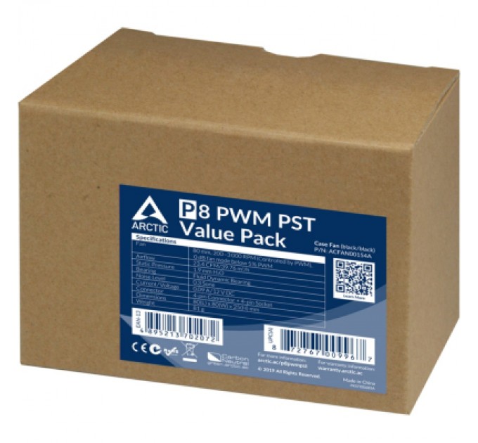 Arctic Кулер до корпусу Arctic P8 PWM PST (ACFAN00154A)