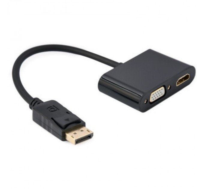 Cablexpert Перехідник Cablexpert DisplayPort to HDMI/VGA (A-DPM-HDMIFVGAF-01)