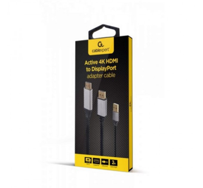 Cablexpert Перехідник Cablexpert HDMI to DisplayPort 4K 60Hz 2m (A-HDMIM-DPM-01)