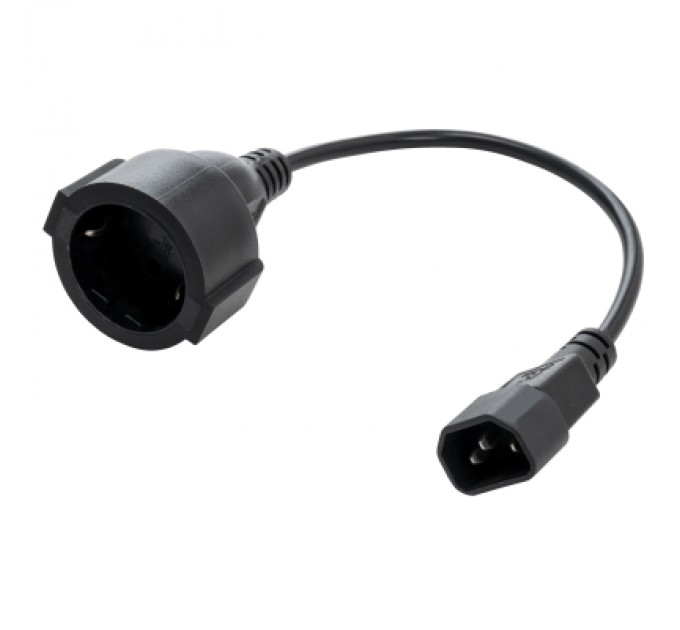 Vinga Кабель живлення C14 M to Schuko F 0.75mm2 Copper Vinga (VPCC14S75C)