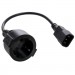 Vinga Кабель живлення C14 M to Schuko F 0.75mm2 Copper Vinga (VPCC14S75C)
