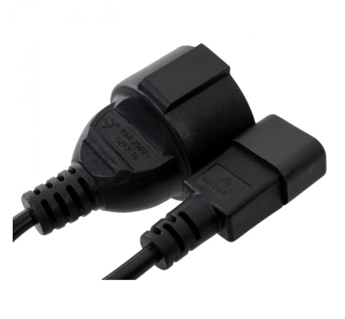 Vinga Кабель живлення C14 M to Schuko F 0.75mm2 Copper Vinga (VPCC14S75C)