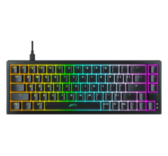 Xtrfy Клавіатура Xtrfy K5 68 keys Kailh Red Hot-swap RGB UA Black (K5-RGB-CPT-BLACK-R-UKR)