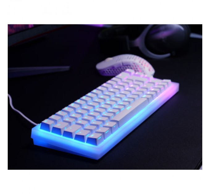 Xtrfy Клавіатура Xtrfy K5 68 keys Kailh Red Hot-swap RGB UA White (K5-RGB-CPT-TPWHITE-R-UKR)