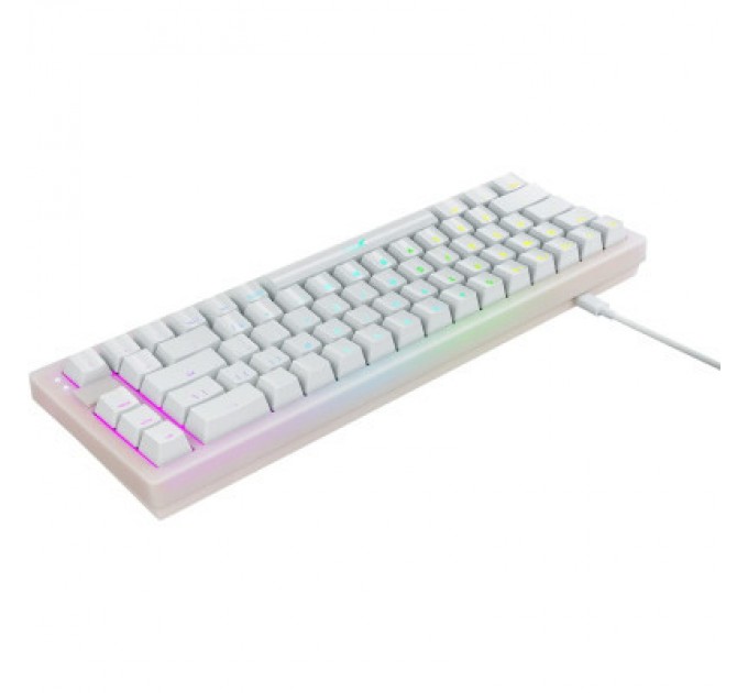 Xtrfy Клавіатура Xtrfy K5 68 keys Kailh Red Hot-swap RGB UA White (K5-RGB-CPT-TPWHITE-R-UKR)