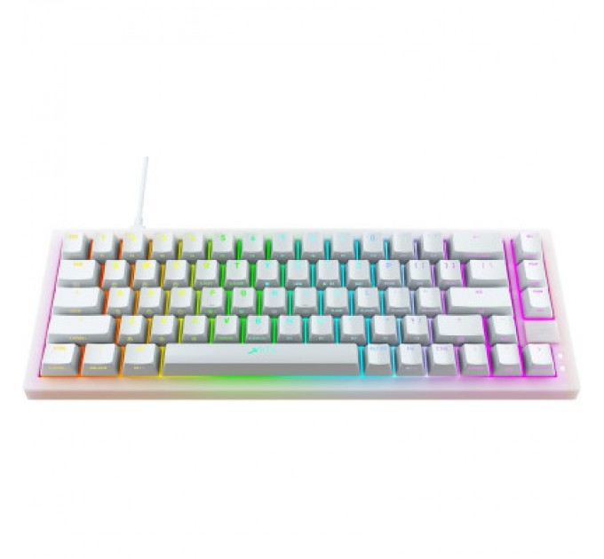 Xtrfy Клавіатура Xtrfy K5 68 keys Kailh Red Hot-swap RGB UA White (K5-RGB-CPT-TPWHITE-R-UKR)
