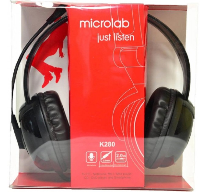 Microlab Навушники Microlab K280B Black (K280B)