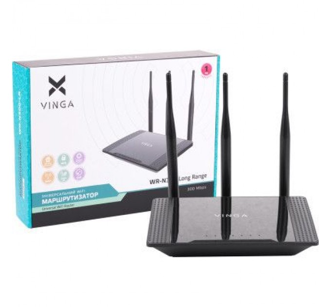 Vinga Маршрутизатор Vinga WR-N300 Long Range (WR-N300-LR)