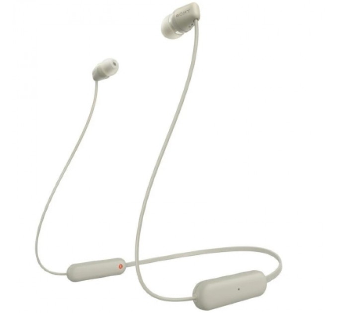 Sony Навушники Sony WI-C100 Beige (WIC100C.CE7)