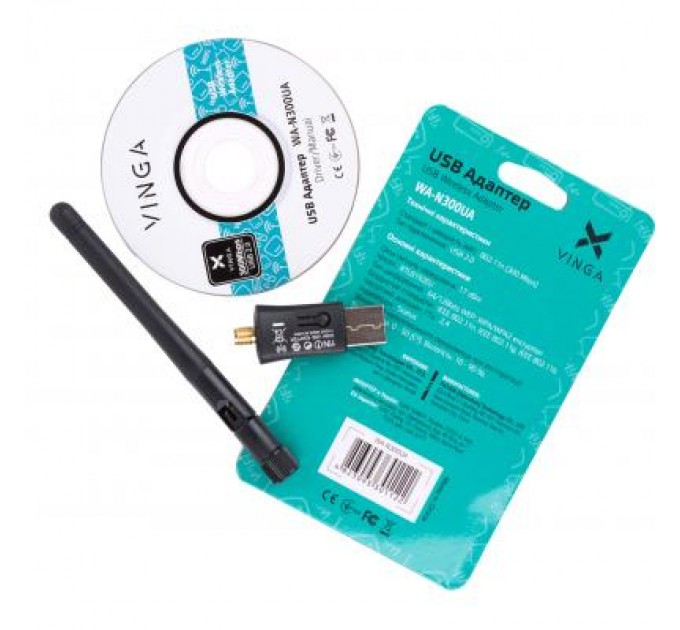 Vinga Мережева карта Wi-Fi Vinga WA-N300UA