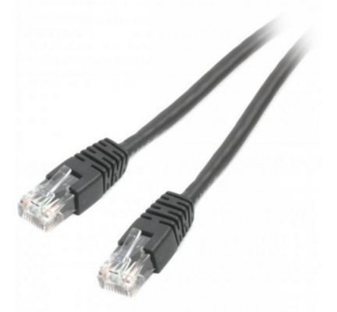 Cablexpert Патч-корд 0.25м UTP cat 6 CCA black Cablexpert (PP6U-0.25M/BK)