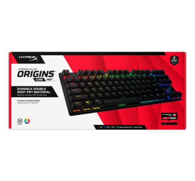 HyperX Клавіатура HyperX Alloy Origins Core PBT HX Red (639N7AA)