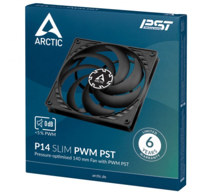 Arctic Кулер до корпусу Arctic P14 SLIM PWM PST (ACFAN00268A)