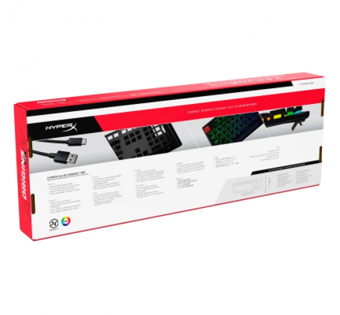 HyperX Клавіатура HyperX Alloy Origins PBT HX Red (639N3AA)